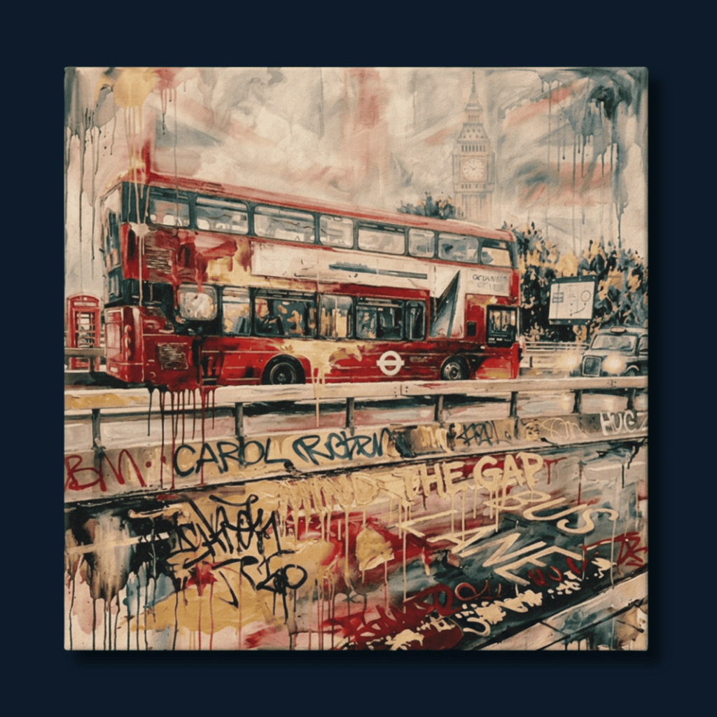 Two Tracks - One City Canvas Wall Art