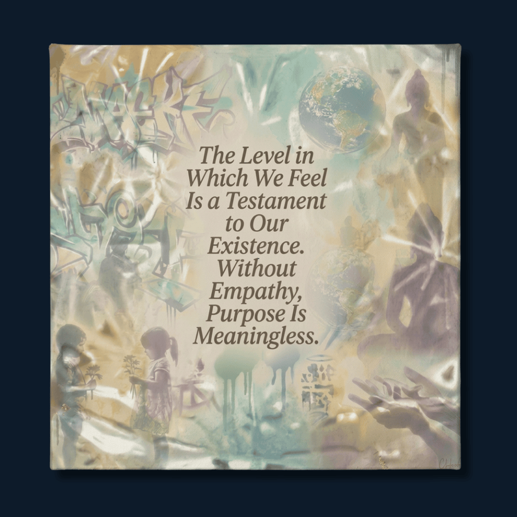 Pulse of Purpose — A Poem by C. Hachem: Canvas Wall Art
