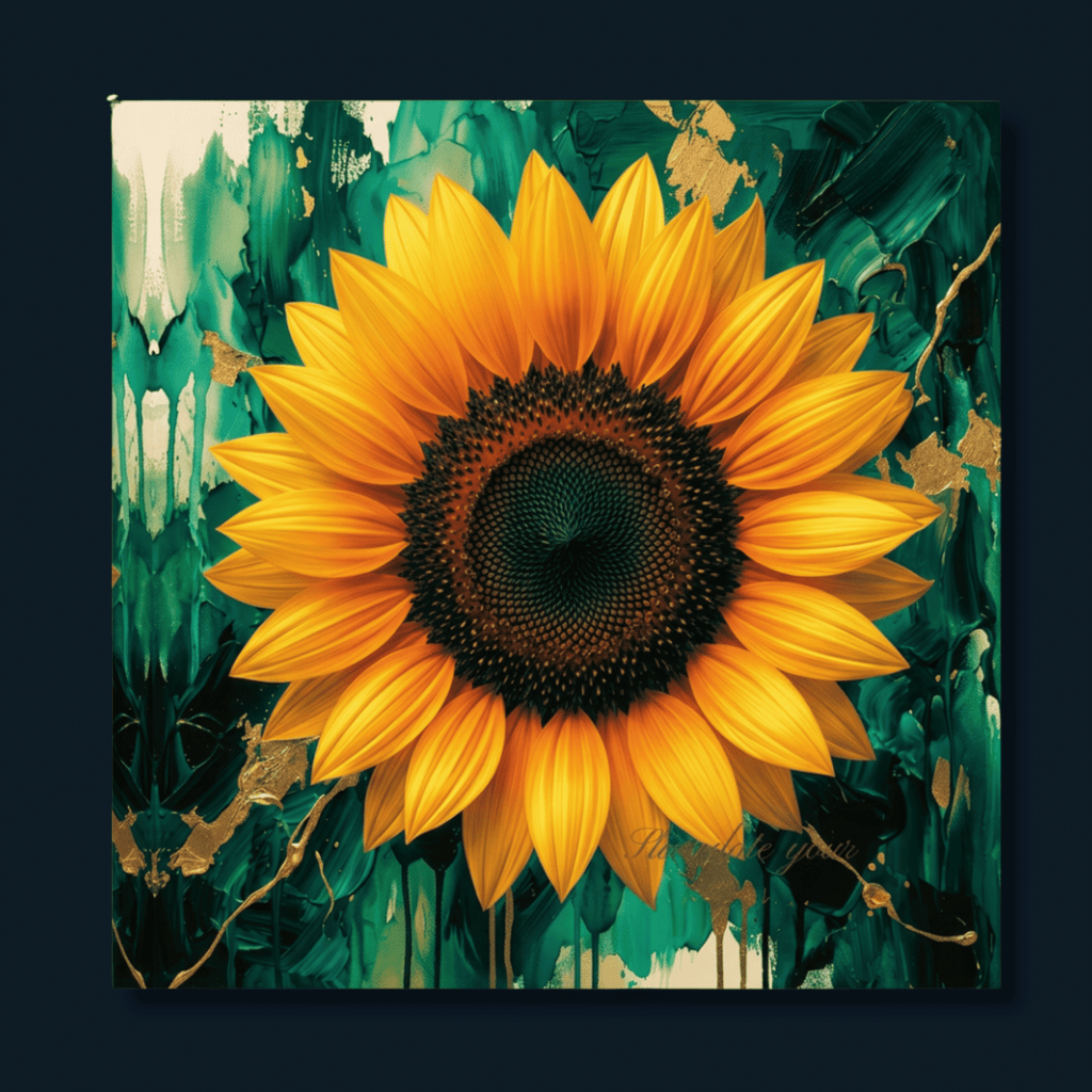 Yellow Symphony Sunflower: Canvas Wall Art