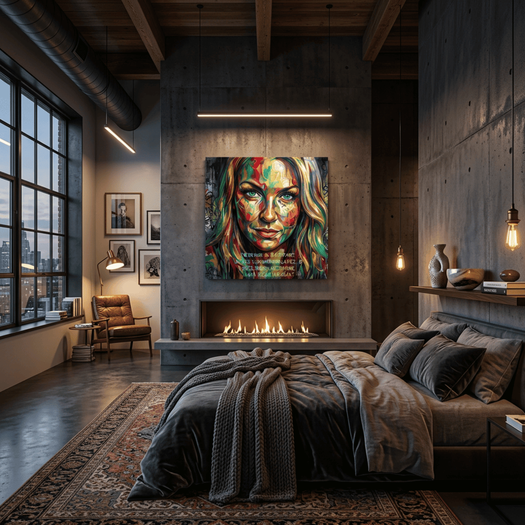 Crazy Human — A Poem by C. Hachem: Canvas Wall Art
