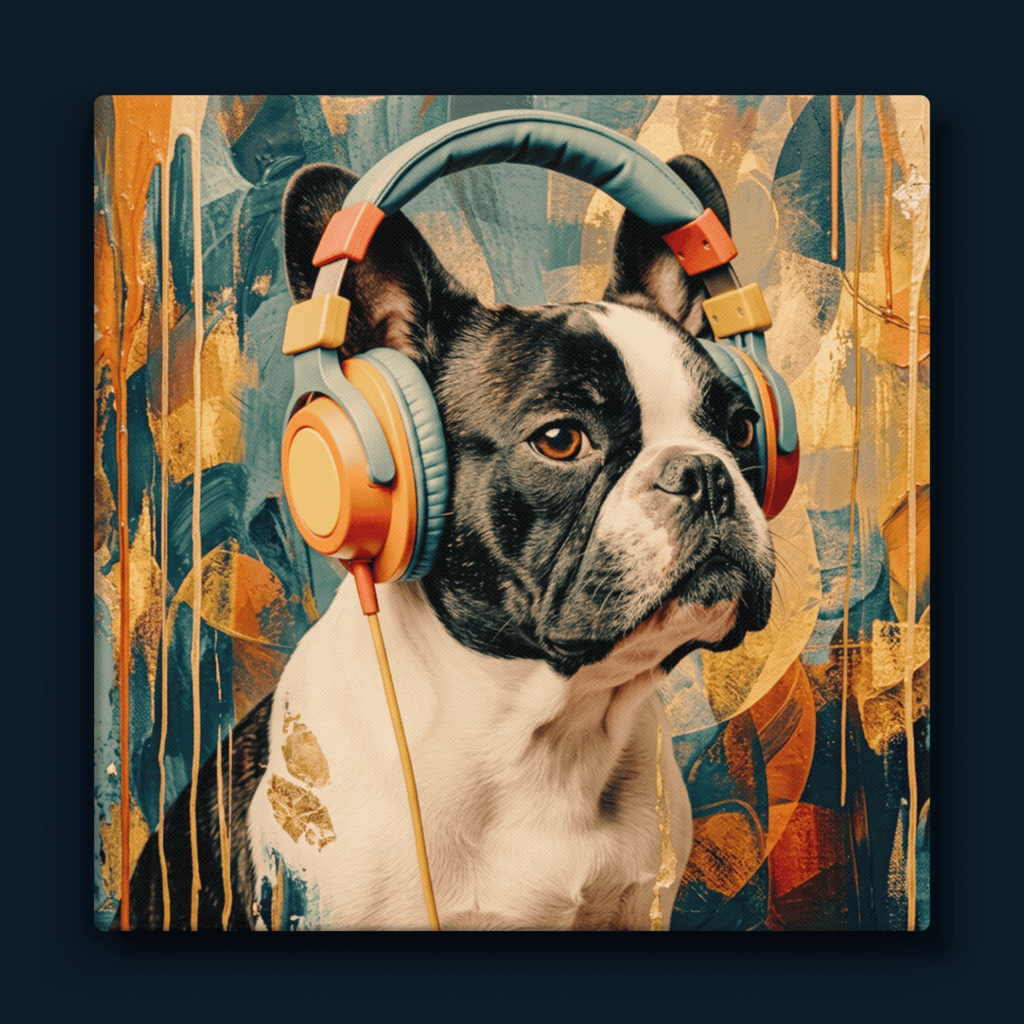 Groove Pup: Canvas Wall Art