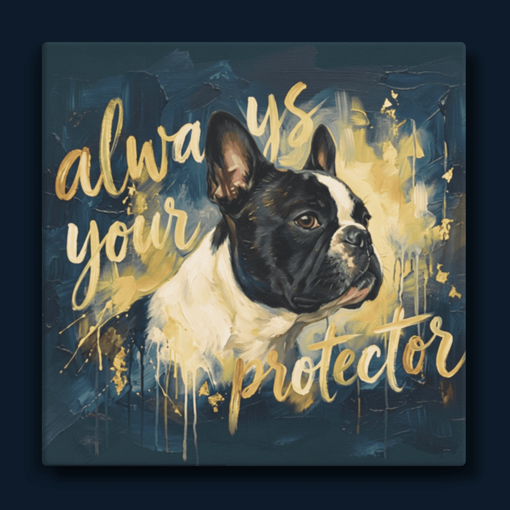 Always Your Protector — Frenchie | Canvas Wall Art