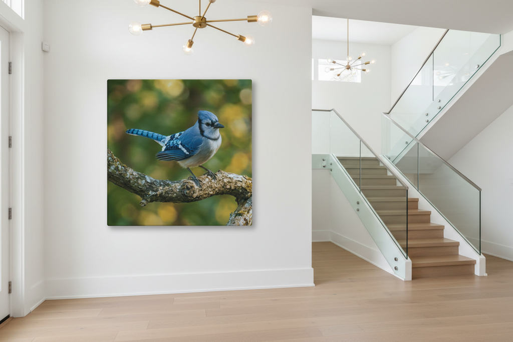Bold in Blue — The Jay: Canvas Wall Art