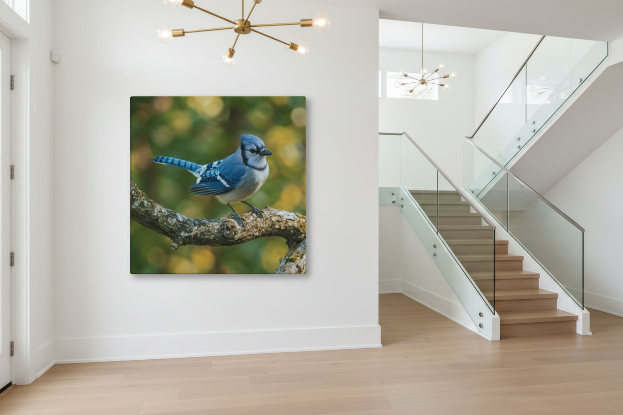 Bold in Blue — The Jay: Canvas Wall Art