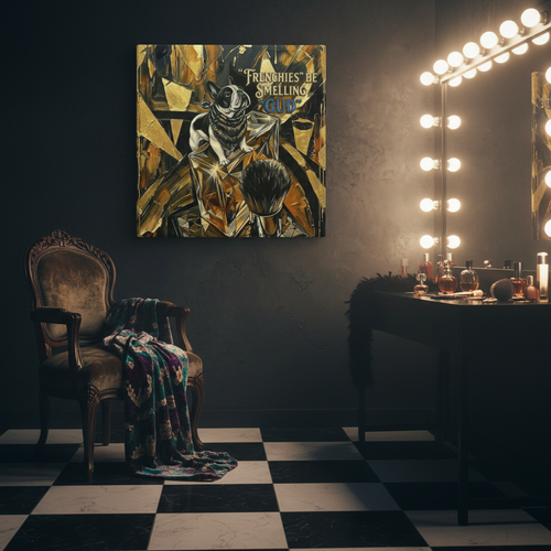"Frenchies" Be Smelling "GUD": Canvas Wall Art
