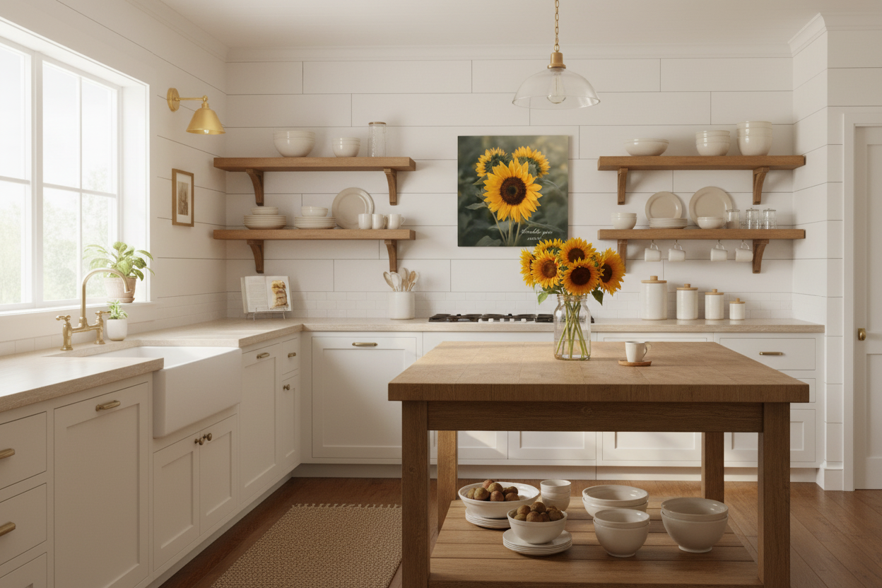 Before the Fade - Farmhouse Kitchen Mockup
