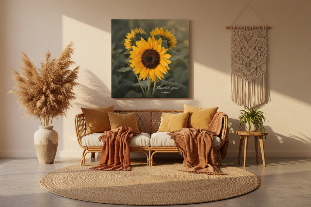 Before the Fade - Boho Living Room Mockup