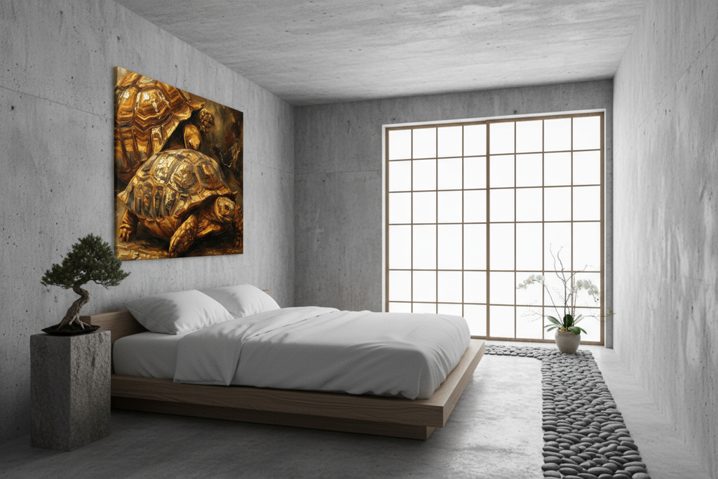 Ancient Gold - Japanese Zen Interior Mockup