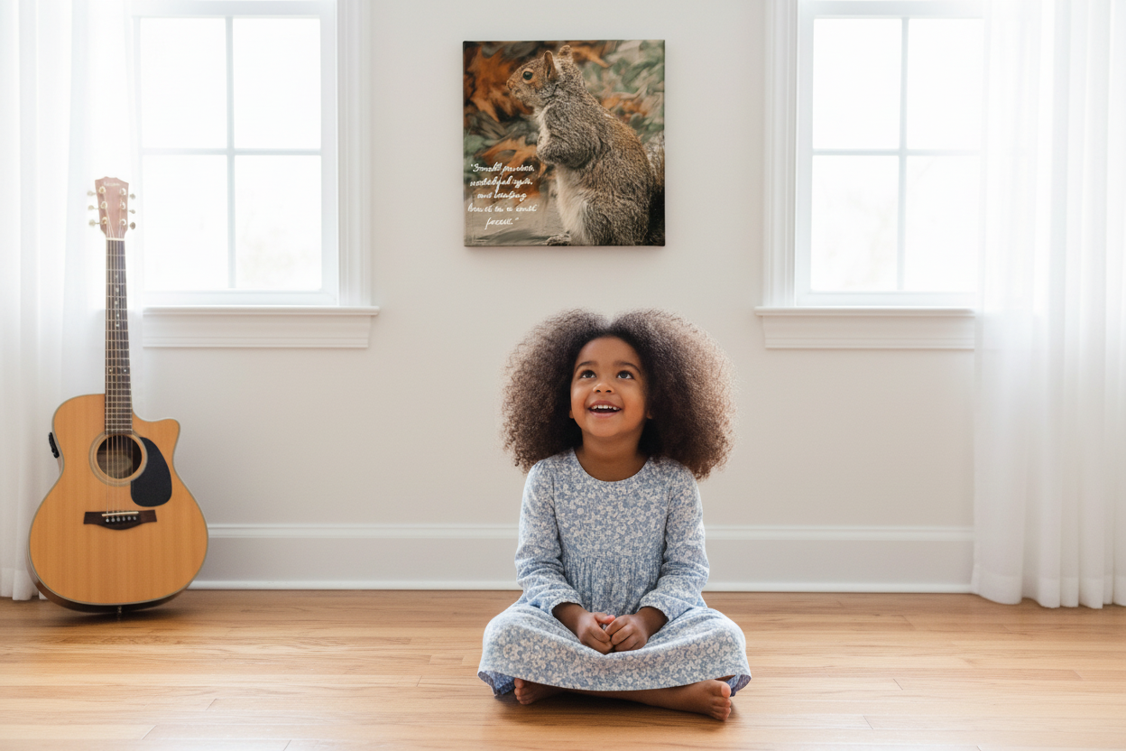 Small Pauses - Little Girl Wonder Mockup