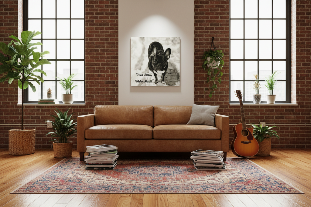 Winter's Favorite Guest - Artsy Loft Mockup