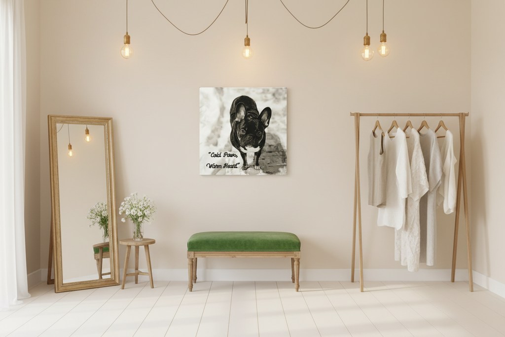 Winter's Favorite Guest - Light Vintage Dressing Room Mockup