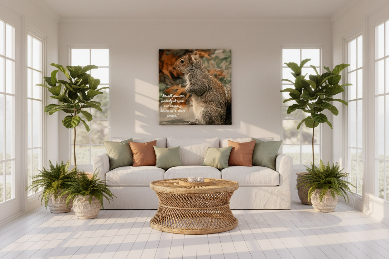Small Pauses - Warm Sunroom Mockup