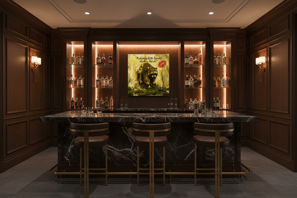 Raccoon Bandit - Bar Mockup