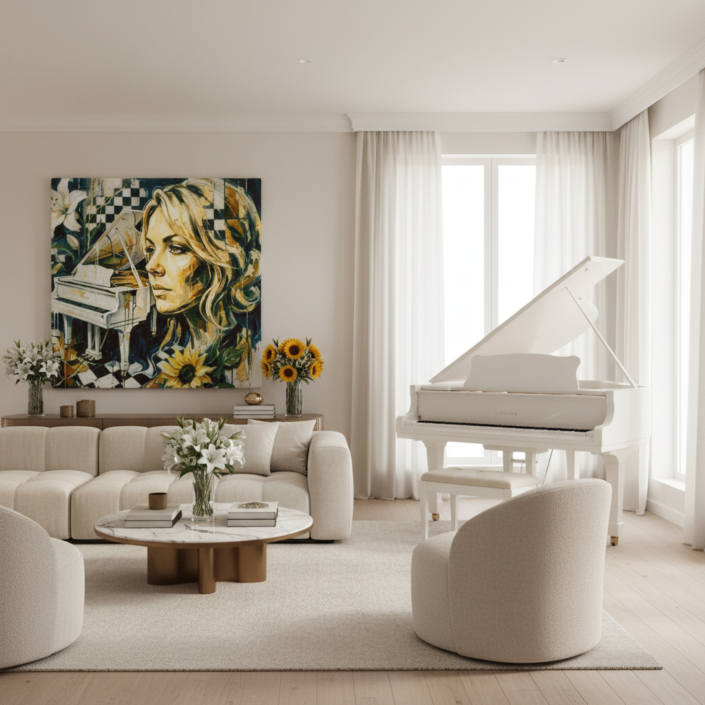Silence on the Squares - Luxury Living Room