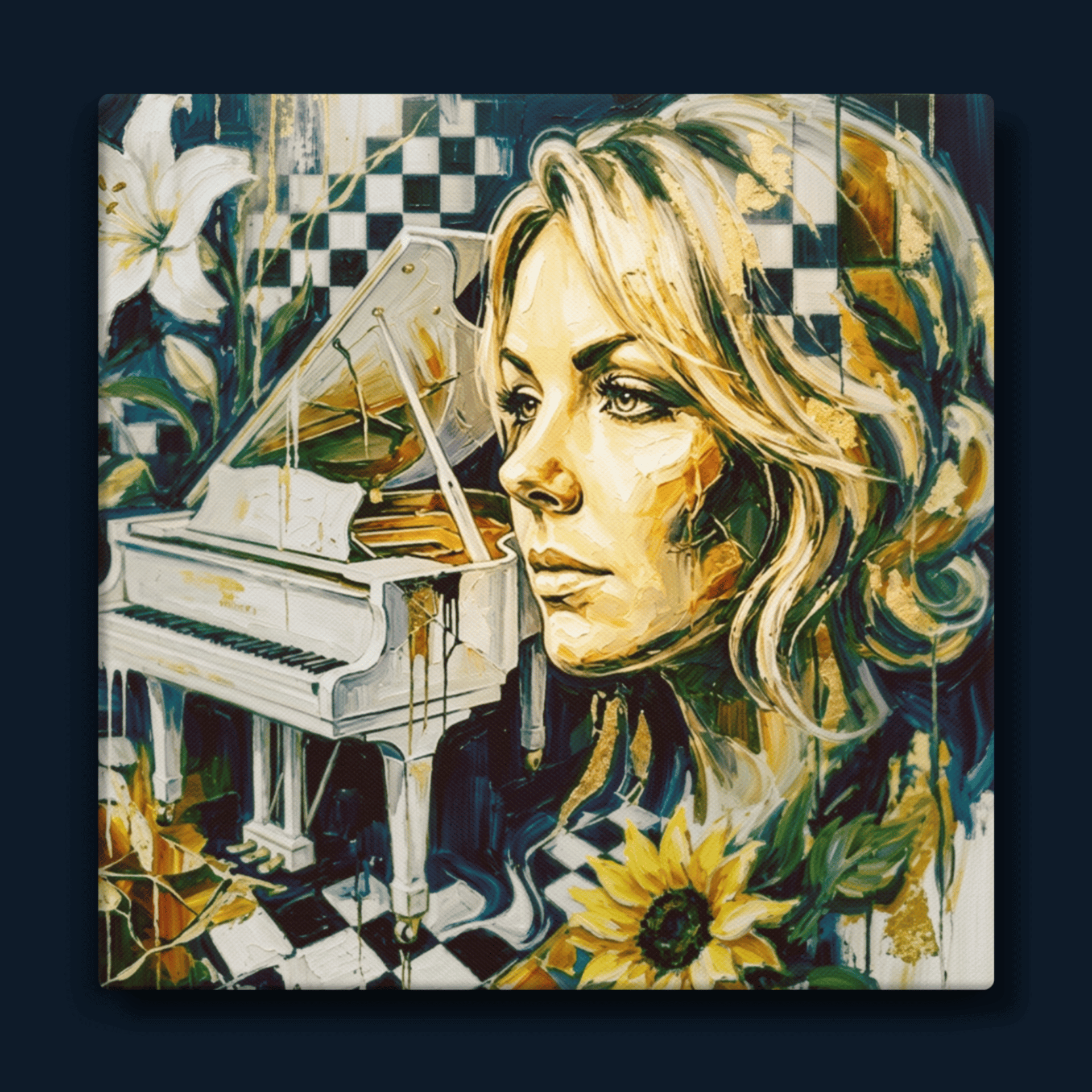 Silence on the Squares: Canvas Wall Art
