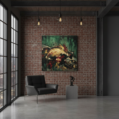 "Skunk Crawl" Canvas Wall Art