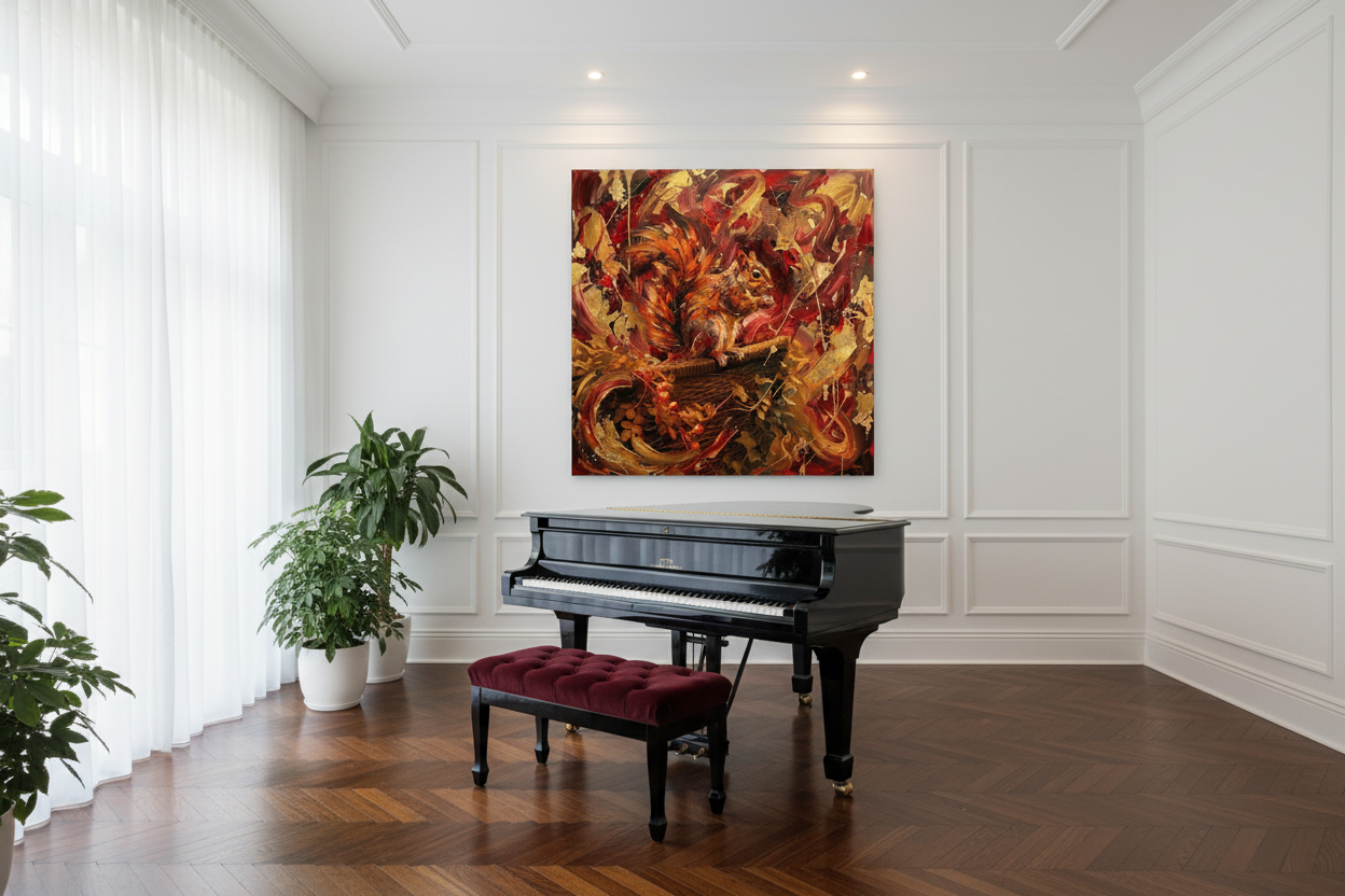 Squirrel's Retreat - Grand Piano Mockup